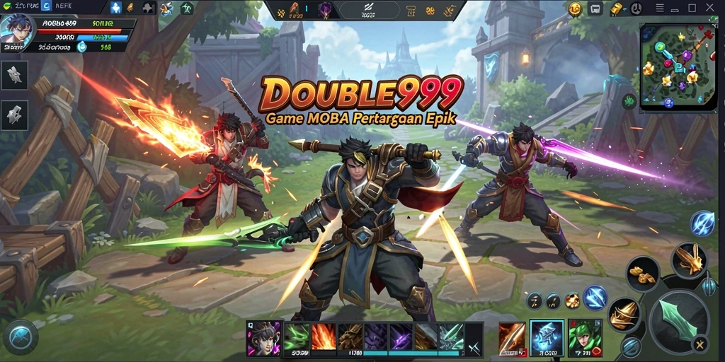 Tampilan menarik dari pertempuran epik dalam DOUBLE999.