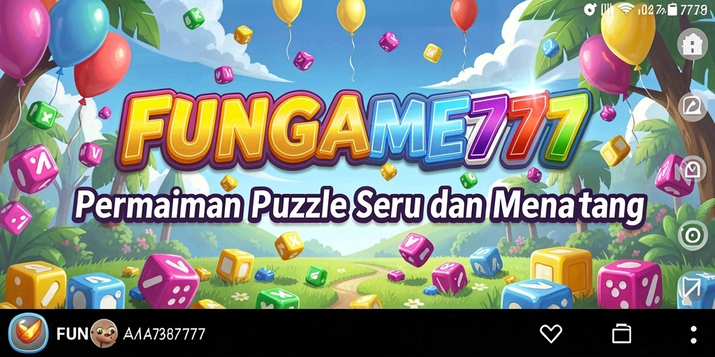 Tampilan gameplay FUNGame777 dengan tantangan puzzle menarik.