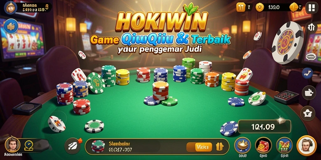 Tampilan gameplay QiuQiu yang seru dan menarik di HOKIWIN.