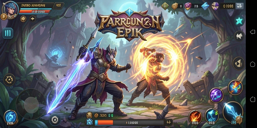 Tampilan gameplay JV88 dengan pertarungan seru dan grafis memukau.