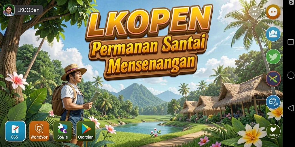 Tampilan menarik dari gameplay LKOPEN yang menghibur.