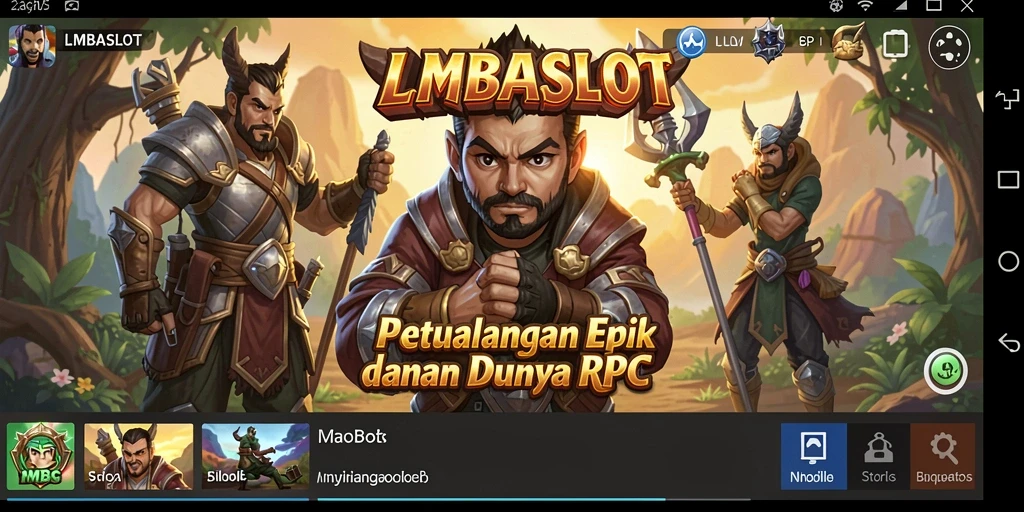 Tampilan gameplay LMBASLOT yang menarik dalam petualangan RPG.