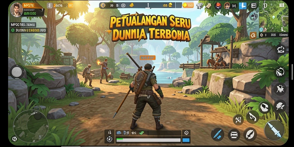 Gameplay seru di dunia terbuka MPO76.