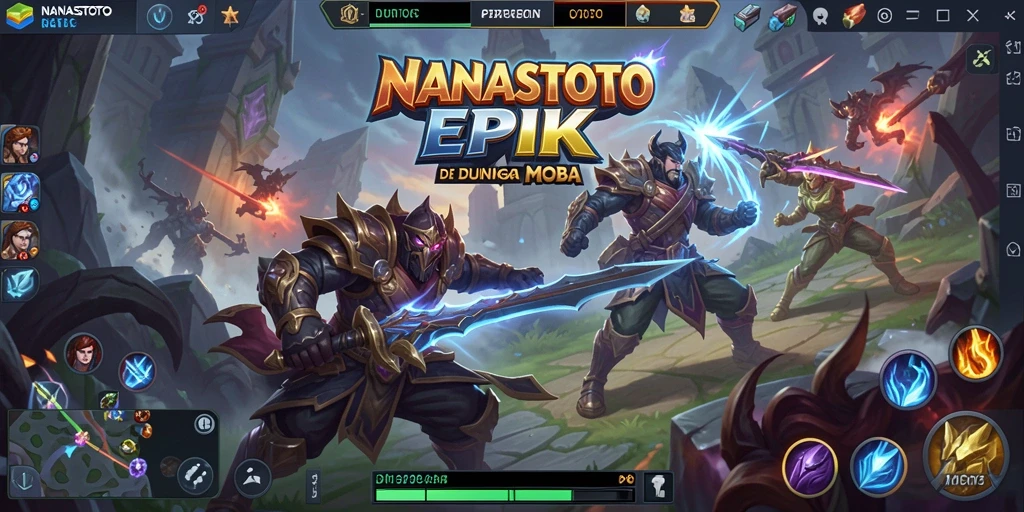 Gameplay seru di arena pertempuran NANASTOTO.