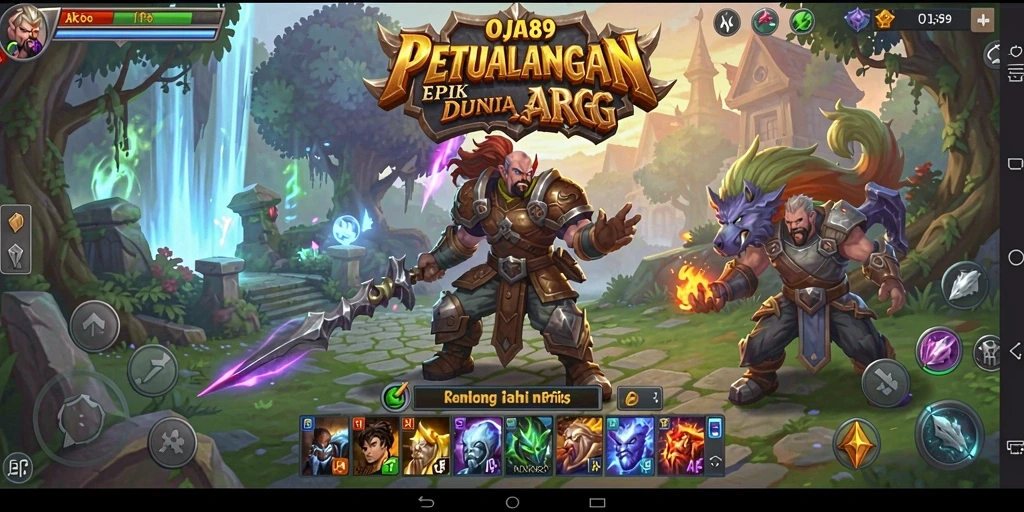 Screenshot gameplay OJA89 dengan aksi petualangan ARPG yang mendebarkan.