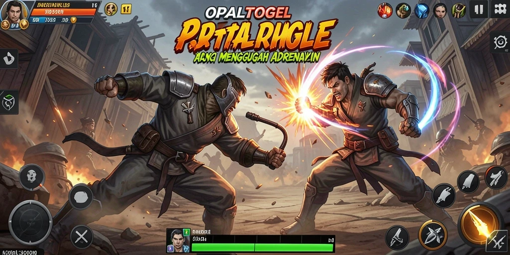 Tampilan gameplay OPALTOGEL dengan aksi pertarungan yang mendebarkan.