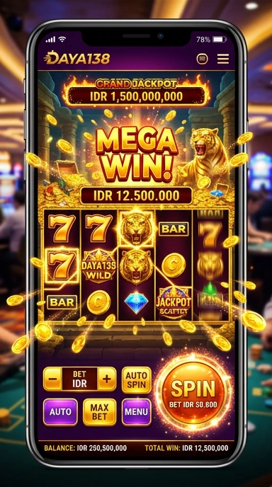 Tampilan utama aplikasi daya138 yang sederhana dan menarik.